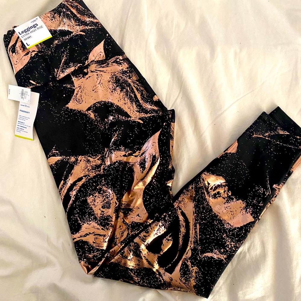 Old Navy Extra High Rise Metallic Leggings
